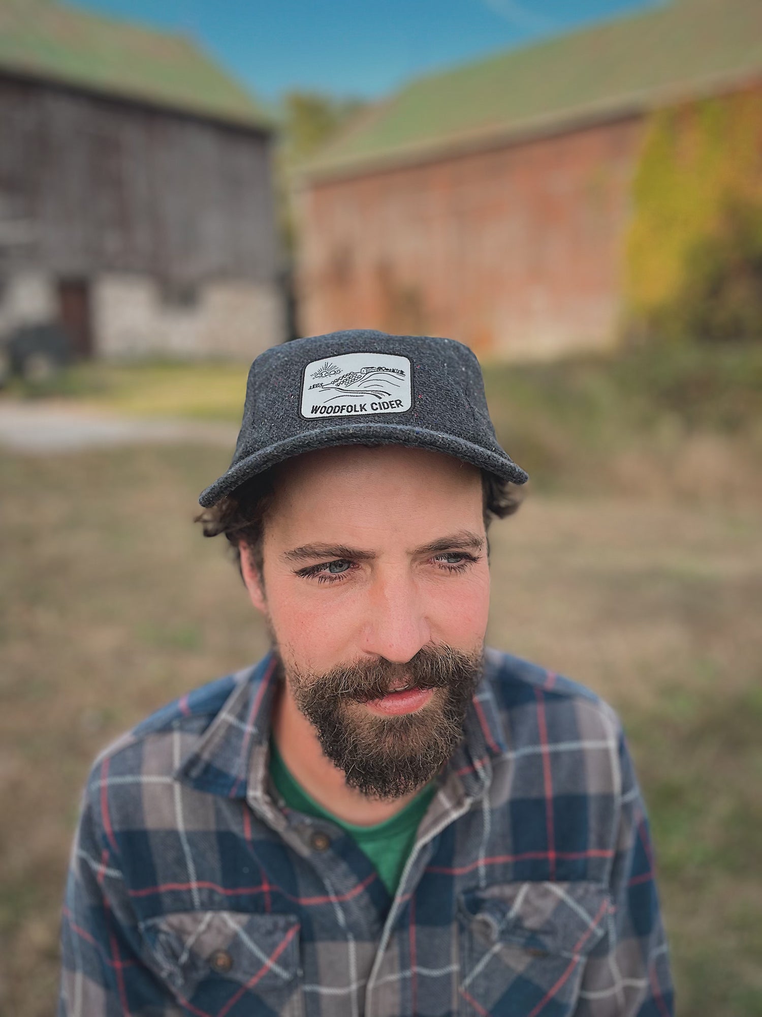 Charcoal Tweed Hat